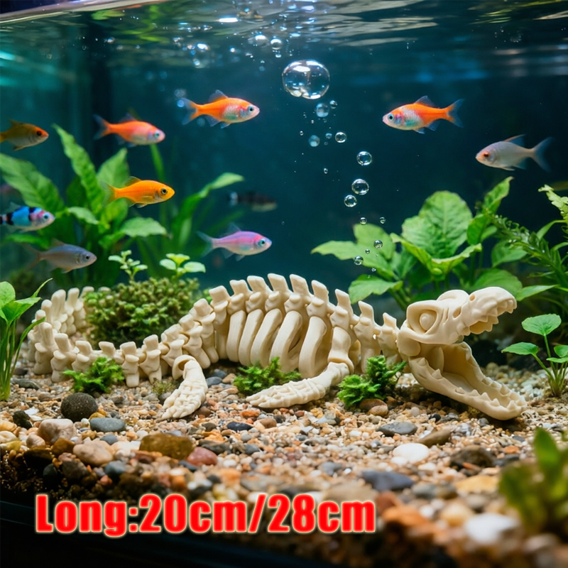 Marine Aquarium Used - 1Pc Realistische Mosasaur Skelet Replica Aquarium