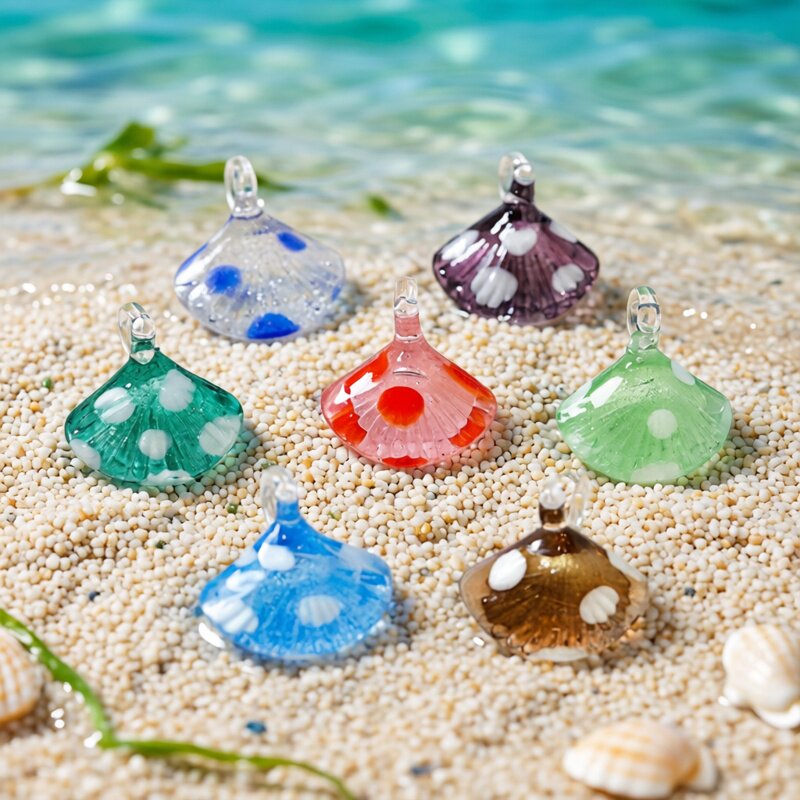 Marine Aquarium Mini - Kleurrijke Mini Sea Shell Charm Glazen