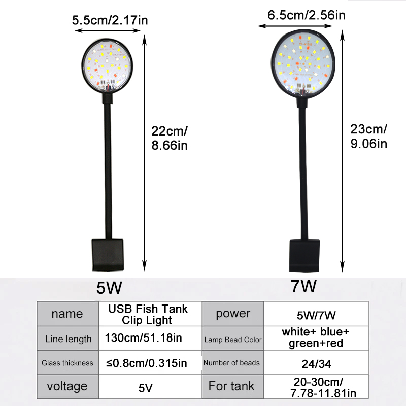 USB Aquarium LED-lamp Aquarium - Marine Aquarium Mini recensie en prijs