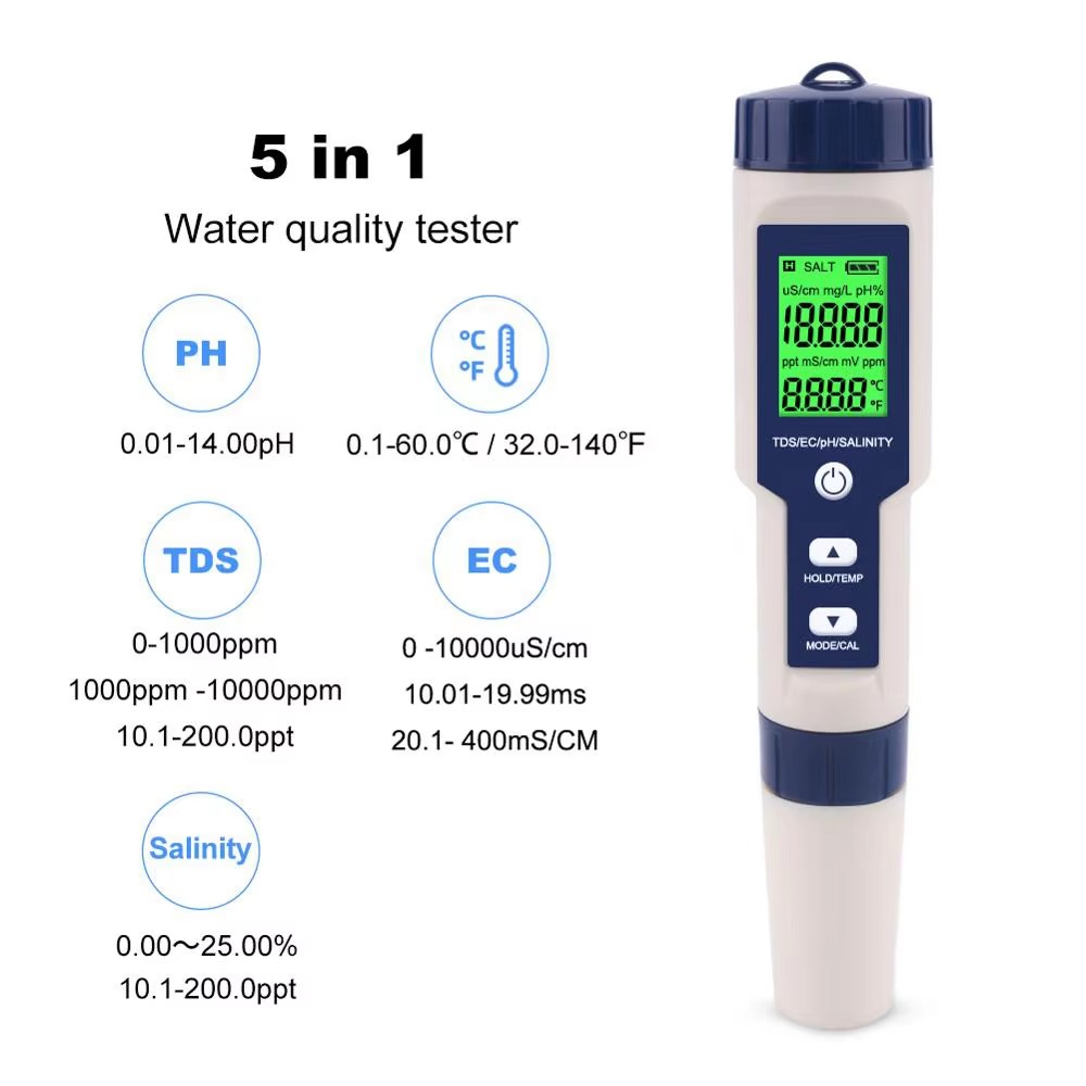 5-in-1 digitale PH TDS EC-mete - Aquarium & Marine Museum Universiti Malaysia Sabah Kota Kinabalu Sabah recensie en prijs