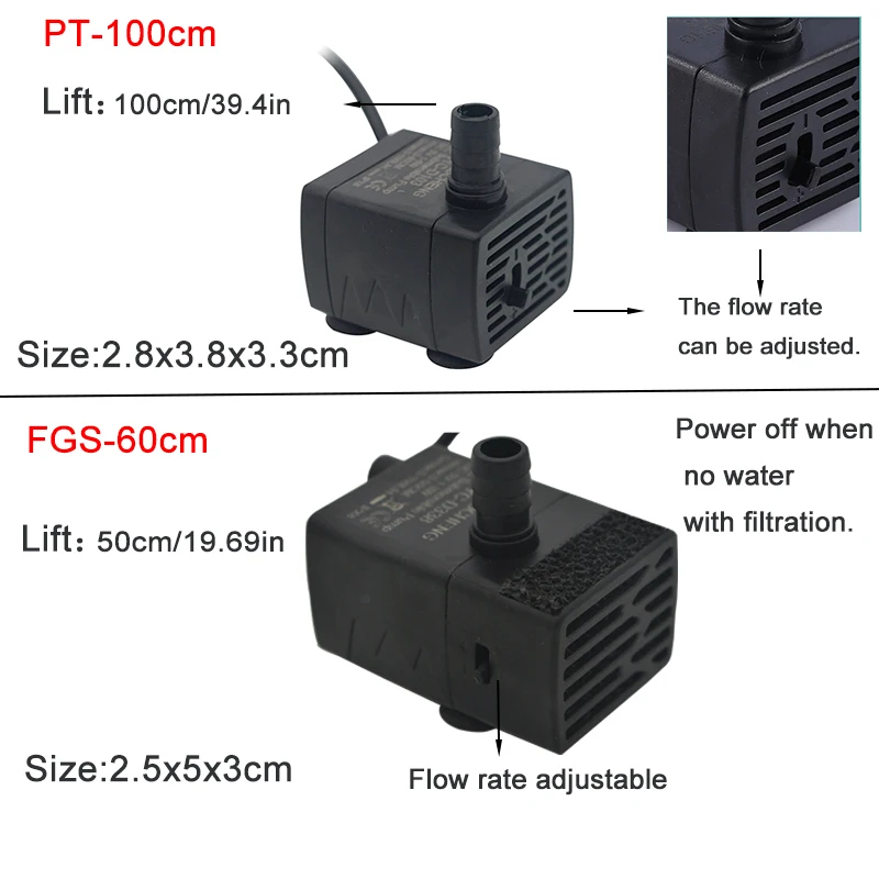 USB Aquarium Dompelpomp, 5V 5W - Marine Aquarium Mini recensie en prijs